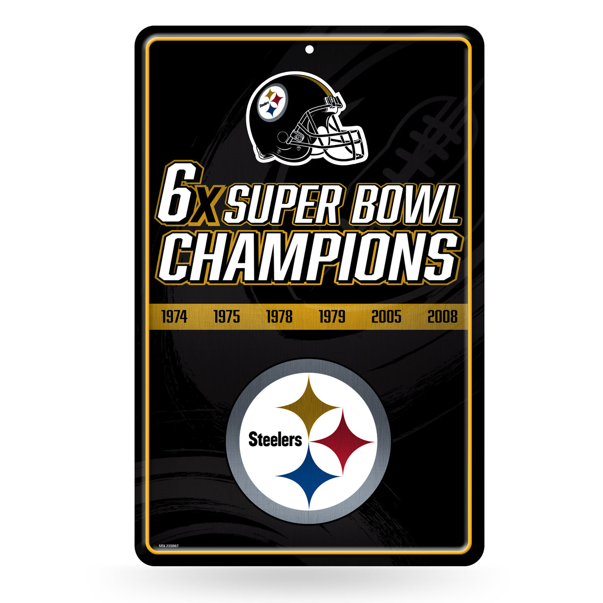 NFL Pittsburgh Steelers Large Metal Sign