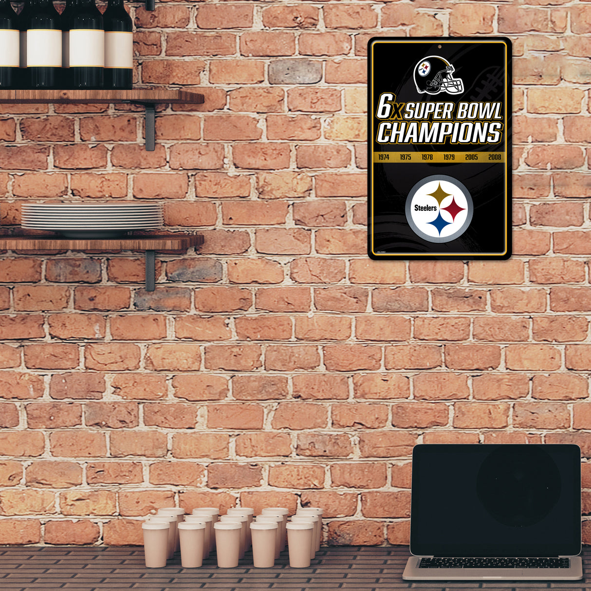NFL Pittsburgh Steelers Large Metal Sign