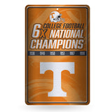 NCAA Tennessee Volunteers Large Metal Sign Fan Gear NCAA Tennessee Volunteers