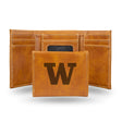 NCAA Washington Huskies Laser Engraved Tri-Fold Wallet Fan Gear NCAA Washington Huskies