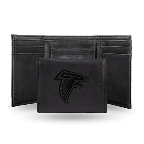NFL Atlanta Falcons Laser Engraved Trifold Wallet Fan Gear NFL Atlanta Falcons