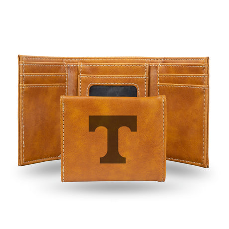 NCAA Tennessee Volunteers Laser Engraved Tri-Fold Wallet Fan Gear NCAA Tennessee Volunteers
