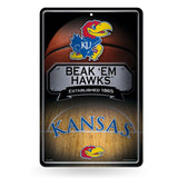 NCAA Kansas Jayhawks Large Metal Sign Fan Gear NCAA Kansas Jayhawks