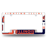 NCAA Illinois Fighting Illini All Over Chrome Frame Fan Gear NCAA Illinois Fighting Illini