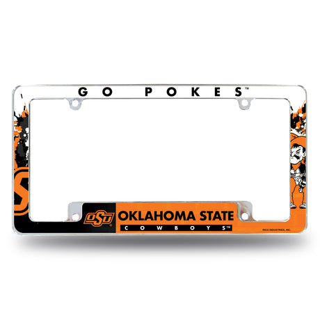 NCAA Oklahoma State Cowboys All Over Chrome Frame Fan Gear NCAA Oklahoma State Cowboys