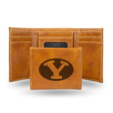 NCAA BYU Cougars Laser Engraved Tri-Fold Wallet Fan Gear NCAA BYU Cougars