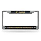 NFL Baltimore Ravens Chrome Glitter License Plate Frame Fan Gear NFL Baltimore Ravens