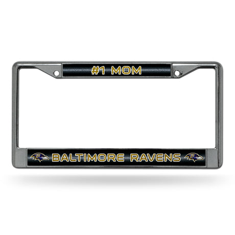 NFL Baltimore Ravens Chrome Glitter License Plate Frame Fan Gear NFL Baltimore Ravens