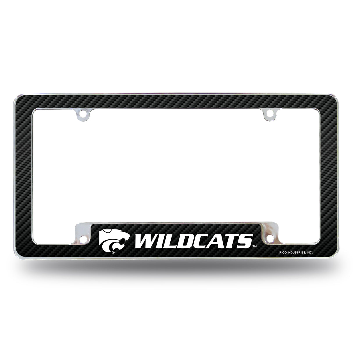 NCAA Kansas State Wildcats - KSU All Over Chrome Frame Fan Gear NCAA Kansas State Wildcats