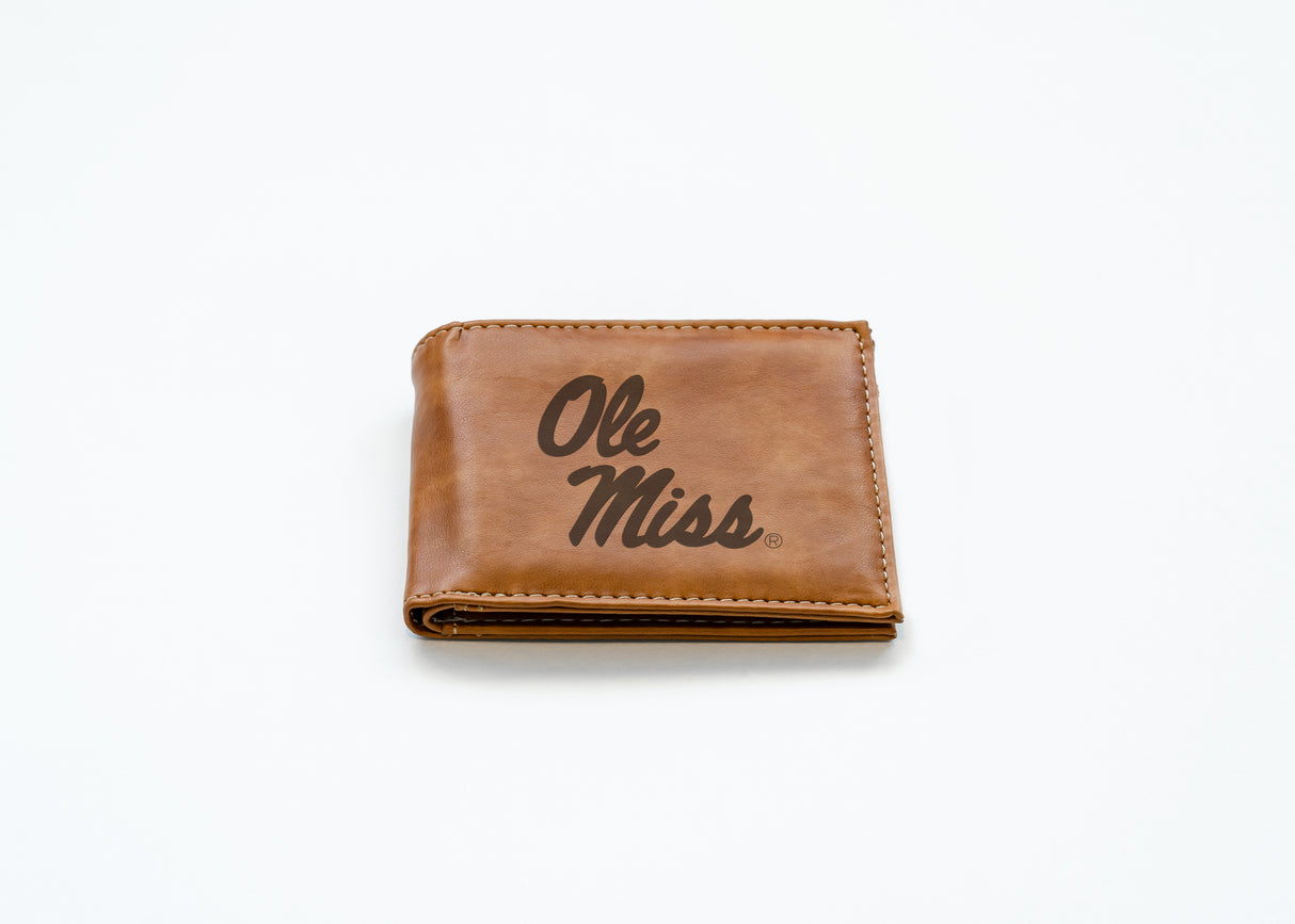 NCAA Mississippi Rebels - Ole Miss Laser Engraved Bill-Fold Fan Gear NCAA Mississippi Rebels