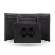NCAA Mississippi State Bulldogs Laser Engraved Tri-Fold Wallet Fan Gear NCAA Mississippi State Bulldogs