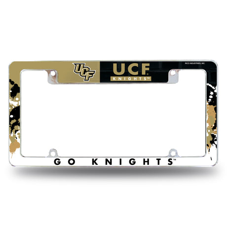NCAA Central Florida Knights - UCF All Over Chrome Frame Fan Gear NCAA Central Florida Knights