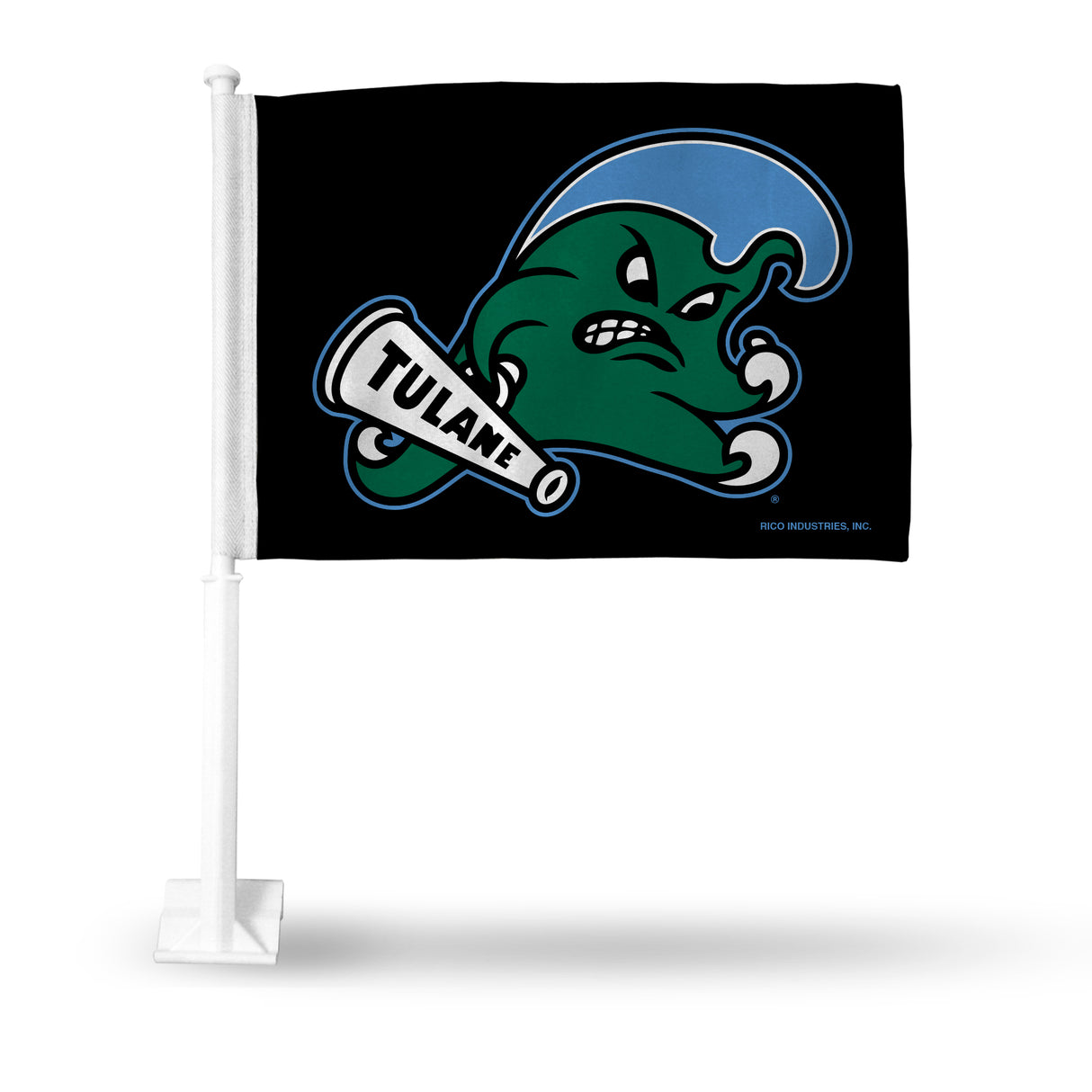 NCAA Tulane Green Wave Car Flag Fan Gear NCAA Tulane Green Wave