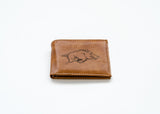 NCAA Arkansas Razorbacks Laser Engraved Bill-Fold Fan Gear NCAA Arkansas Razorbacks