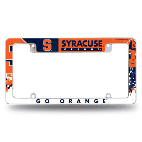 NCAA Syracuse Orange All Over Chrome Frame Fan Gear NCAA Syracuse Orange