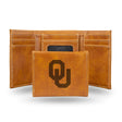 NCAA Oklahoma Sooners Laser Engraved Tri-Fold Wallet Fan Gear NCAA Oklahoma Sooners