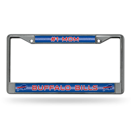 NFL Buffalo Bills Chrome Glitter License Plate Frame Fan Gear NFL Buffalo Bills
