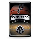 NBA San Antonio Spurs Large Metal Sign Fan Gear NBA San Antonio Spurs