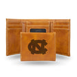 NCAA North Carolina Tar Heels Laser Engraved Tri-Fold Wallet Fan Gear NCAA North Carolina Tar Heels