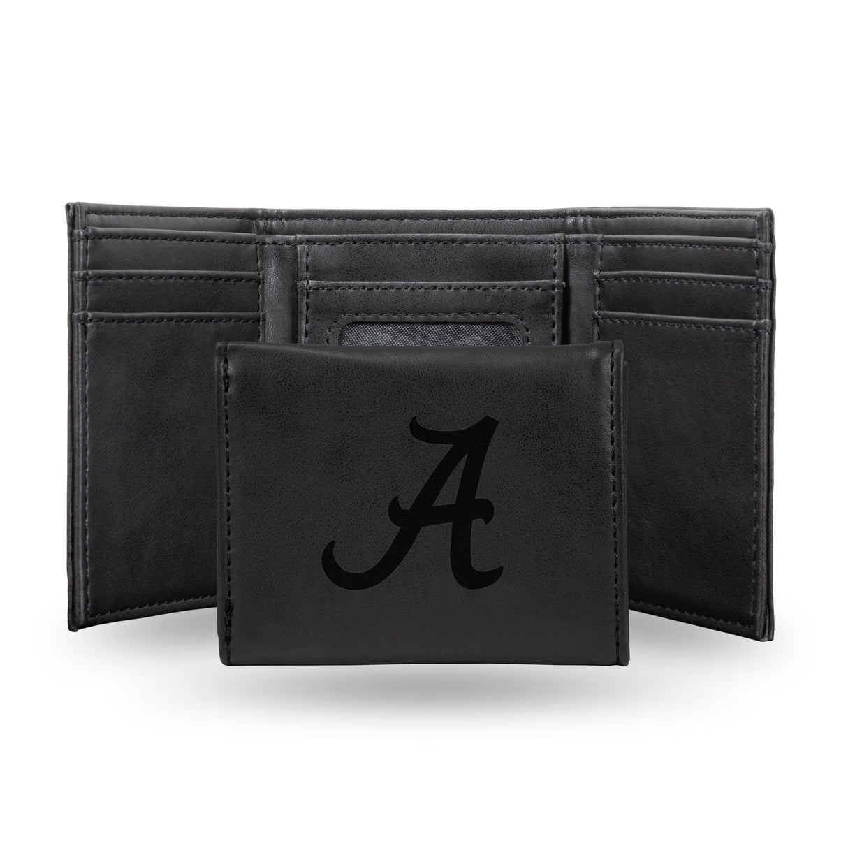 NCAA Alabama Crimson Tide Laser Engraved Tri-Fold Wallet Fan Gear NCAA Alabama Crimson Tide