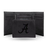 NCAA Alabama Crimson Tide Laser Engraved Tri-Fold Wallet Fan Gear NCAA Alabama Crimson Tide