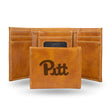 NCAA Pitt Panthers Laser Engraved Tri-Fold Wallet Fan Gear NCAA Pitt Panthers