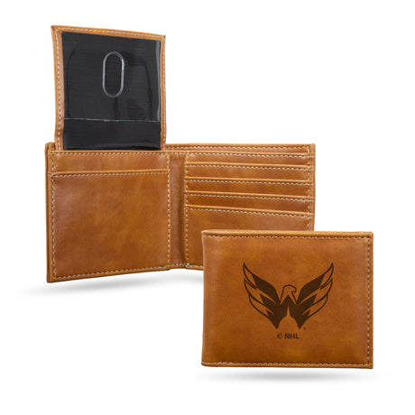 NHL Washington Capitals Laser Engraved Billfold Fan Gear NHL Washington Capitals