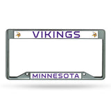 NFL Minnesota Vikings Chrome License Plate Frame Fan Gear NFL Minnesota Vikings