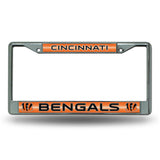 NFL Cincinnati Bengals Chrome Glitter License Plate Frame Fan Gear NFL Cincinnati Bengals