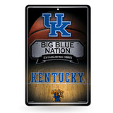 NCAA Kentucky Wildcats Large Metal Sign Fan Gear NCAA Kentucky Wildcats