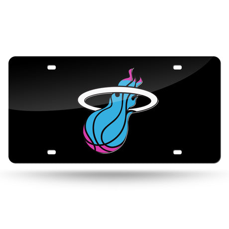 NBA Miami Heat Laser Cut License Plate Tag Fan Gear NBA Miami Heat