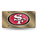 NFL San Francisco 49ers Laser Cut License Plate Tag Fan Gear NFL San Francisco 49ers