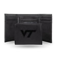 NCAA Virginia Tech Hokies Laser Engraved Tri-Fold Wallet Fan Gear NCAA Virginia Tech Hokies