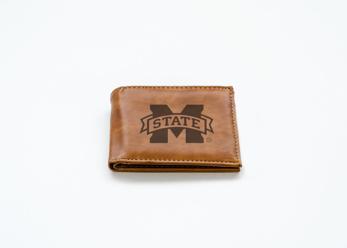 NCAA Mississippi State Bulldogs Laser Engraved Bill-Fold Fan Gear NCAA Mississippi State Bulldogs