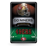 NFL San Francisco 49ers Large Metal Sign Fan Gear NFL San Francisco 49ers