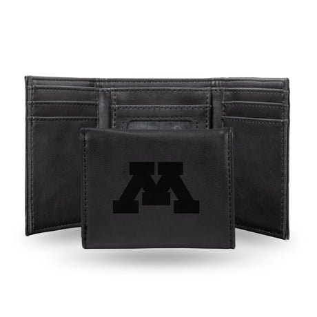 NCAA Minnesota Golden Gophers Laser Engraved Tri-Fold Wallet Fan Gear NCAA Minnesota Golden Gophers