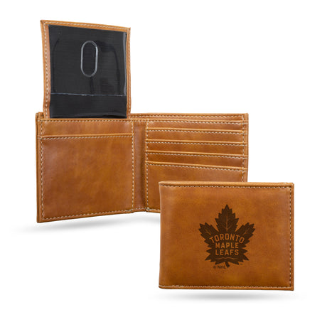 NHL Toronto Maple Leafs Laser Engraved Billfold Fan Gear NHL Toronto Maple Leafs