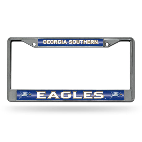 NCAA Georgia Southern Eagles Chrome Glitter License Plate Frame Fan Gear NCAA Georgia Southern Eagles