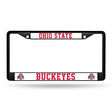 NCAA Ohio State Buckeyes Black Chrome License Plate Frame Fan Gear NCAA Ohio State Buckeyes