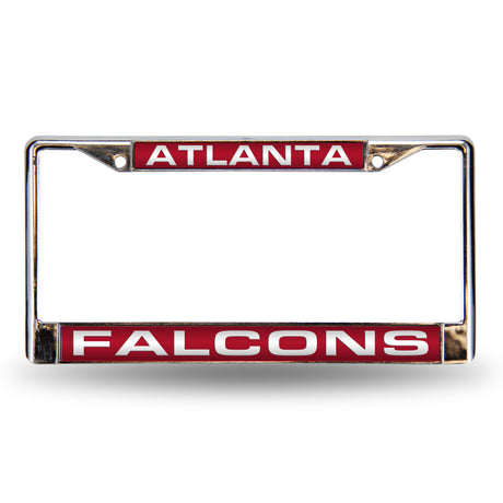 NFL Atlanta Falcons Laser Cut Chrome License Plate Frame Fan Gear NFL Atlanta Falcons