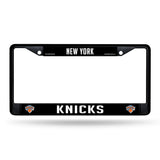 NBA New York Knicks Black Chrome License Plate Frame Fan Gear NBA New York Knicks