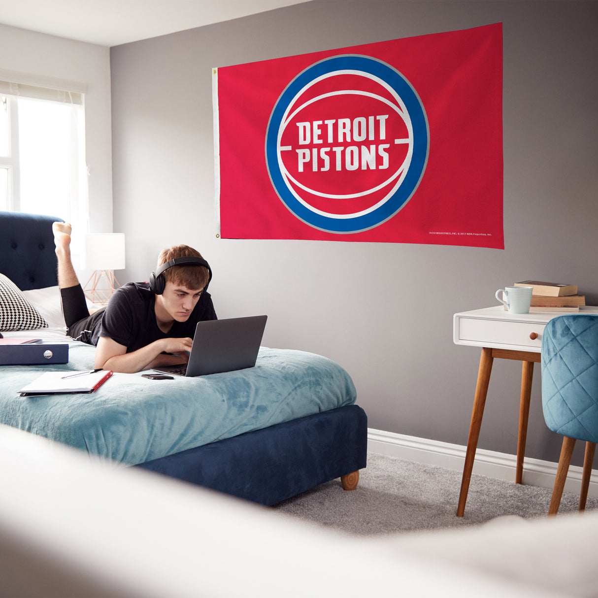 NBA Detroit Pistons 3x5 Banner Flag Fan Gear NBA Detroit Pistons