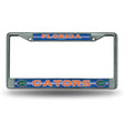NCAA Florida Gators Chrome Glitter License Plate Frame Fan Gear NCAA Florida Gators