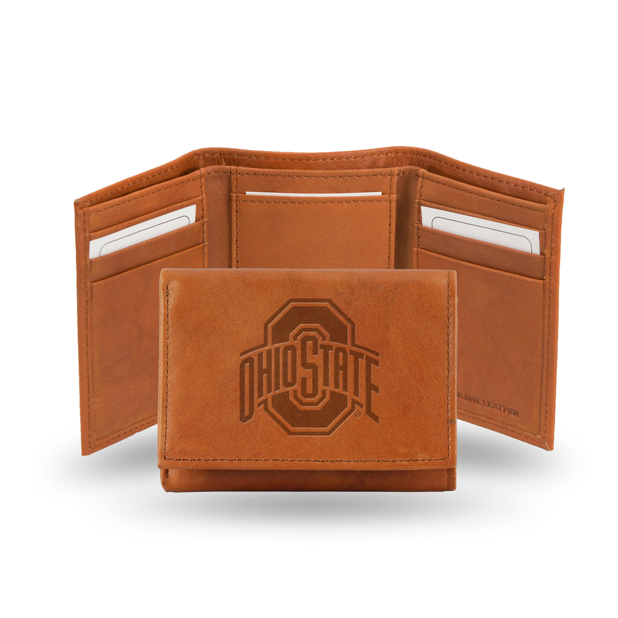 NCAA Ohio State Buckeyes Embossed Tri-Fold Wallet Fan Gear NCAA Ohio State Buckeyes