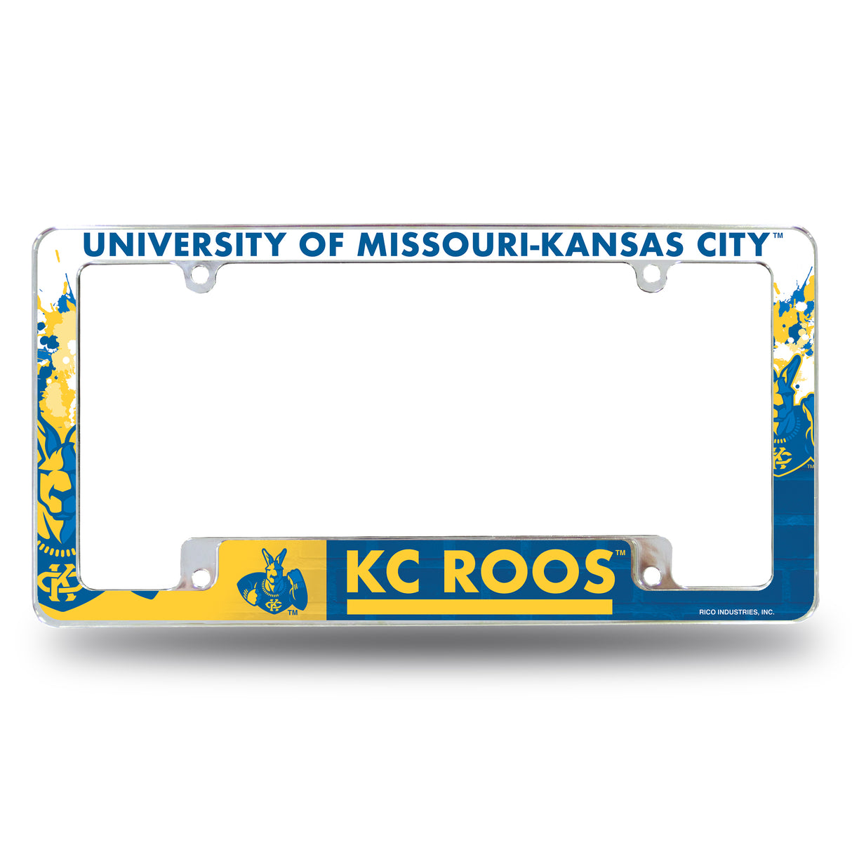 NCAA Missouri-Kansas City Kangaroos All Over Chrome Frame Fan Gear NCAA Missouri-Kansas City Kangaroos