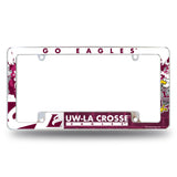 NCAA Wisconsin-La Crosse Eagles All Over Chrome Frame Fan Gear NCAA Wisconsin-La Crosse Eagles