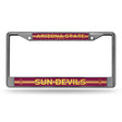 NCAA Arizona State Sun Devils - ASU Chrome Glitter License Plate Frame Fan Gear NCAA Arizona State Sun Devils