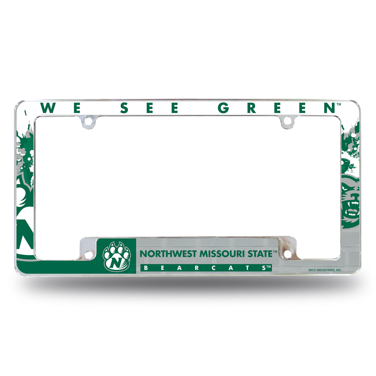 NCAA Northwest Missouri State Bearcats All Over Chrome Frame Fan Gear NCAA Northwest Missouri State Bearcats