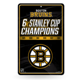 NHL Boston Bruins Large Metal Sign Fan Gear NHL Boston Bruins