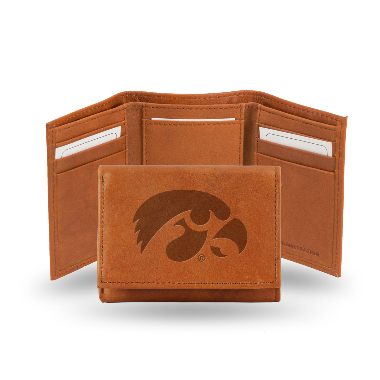 NCAA Iowa Hawkeyes Embossed Tri-Fold Wallet Fan Gear NCAA Iowa Hawkeyes